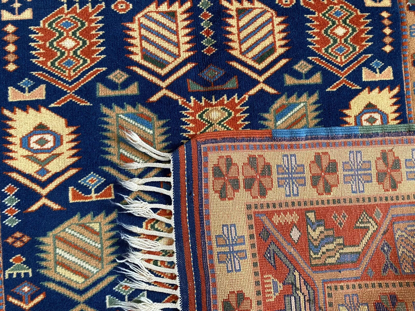 Handmade Exquisite Antique 1930-1940s Natural Dye Wool Pile Armenian Rug 4x6ft Cappadocia Rug Collection