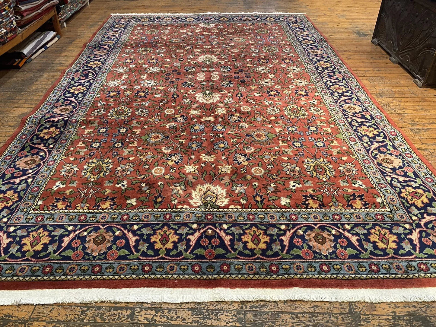 Antique Hereke Rug 7x11ft (213x335cm) 1900-1939 - Museum Quality Turkish Wool Carpet Cappadocia Rug Collection