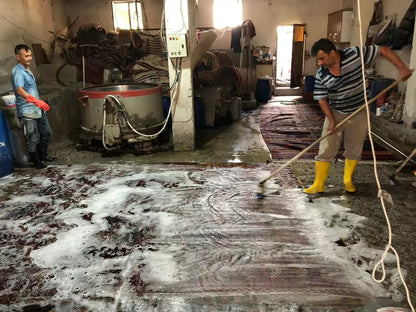 Alfombra para sala de estar con detalles intrincados, alfombra turca Hereke de los años 1930-1940, 6'7" x 9'7"