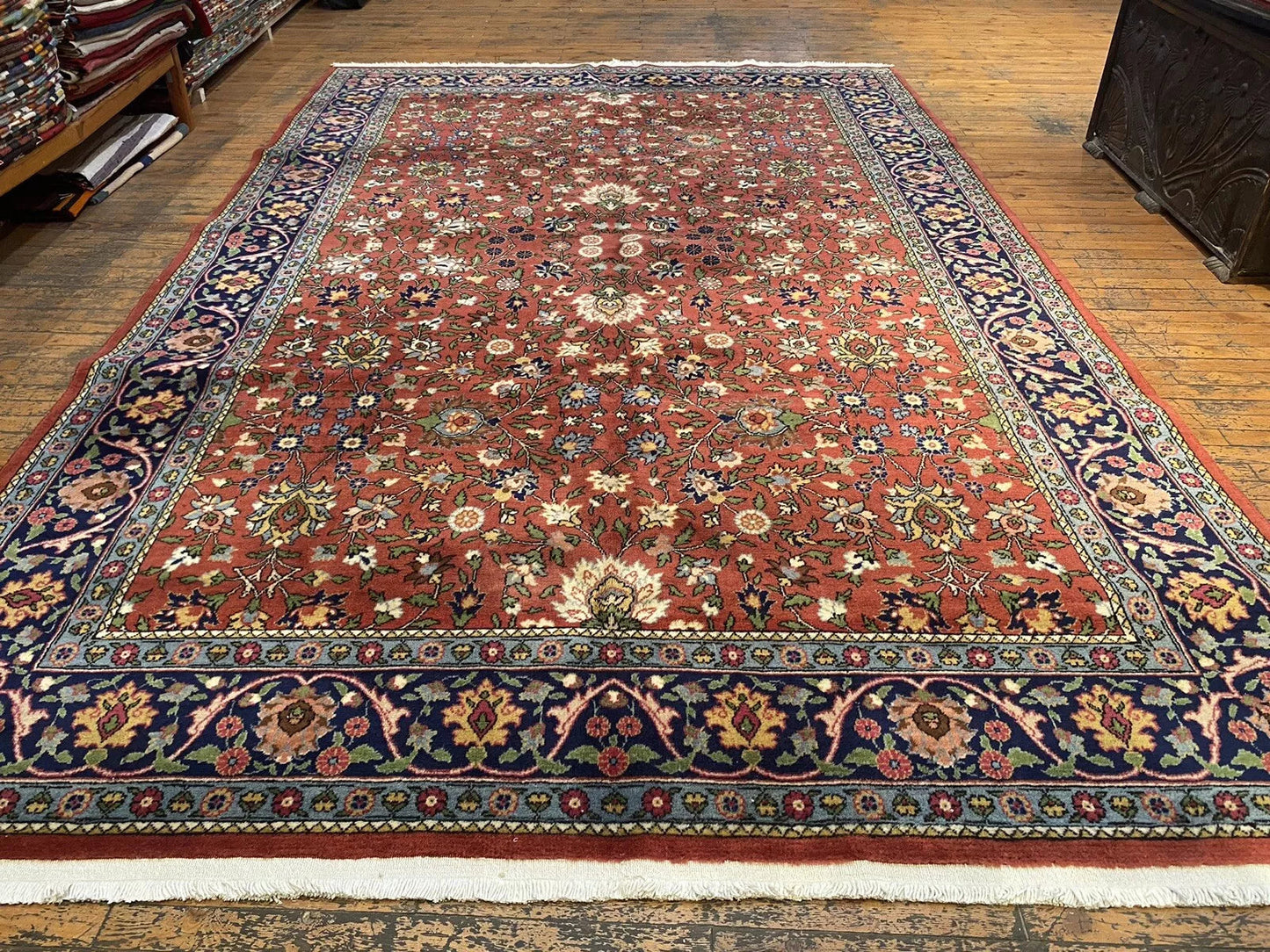 Antique Hereke Rug 7x11ft (213x335cm) 1900-1939 - Museum Quality Turkish Wool Carpet Cappadocia Rug Collection