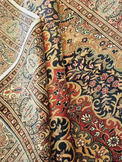 Rare Vintage 1950's Natural Dye Wool Pile High-End Hereke Rug 6'3"×9'9"