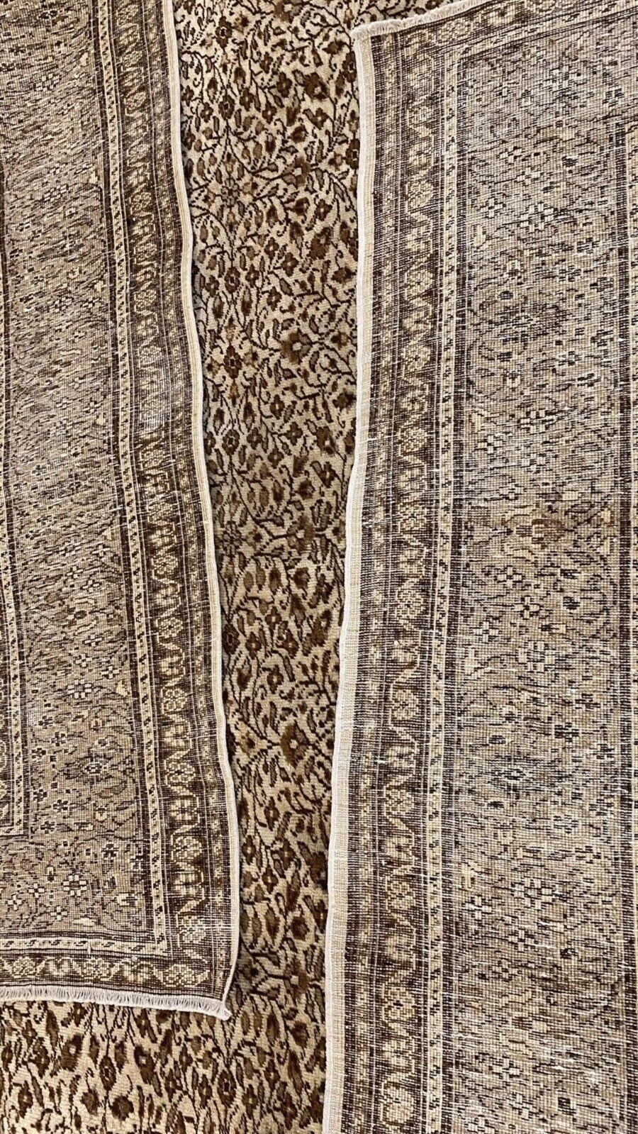 Antique 1940-1950's Wool Colored Floral Cappadocia Area Rug 8x12 ft