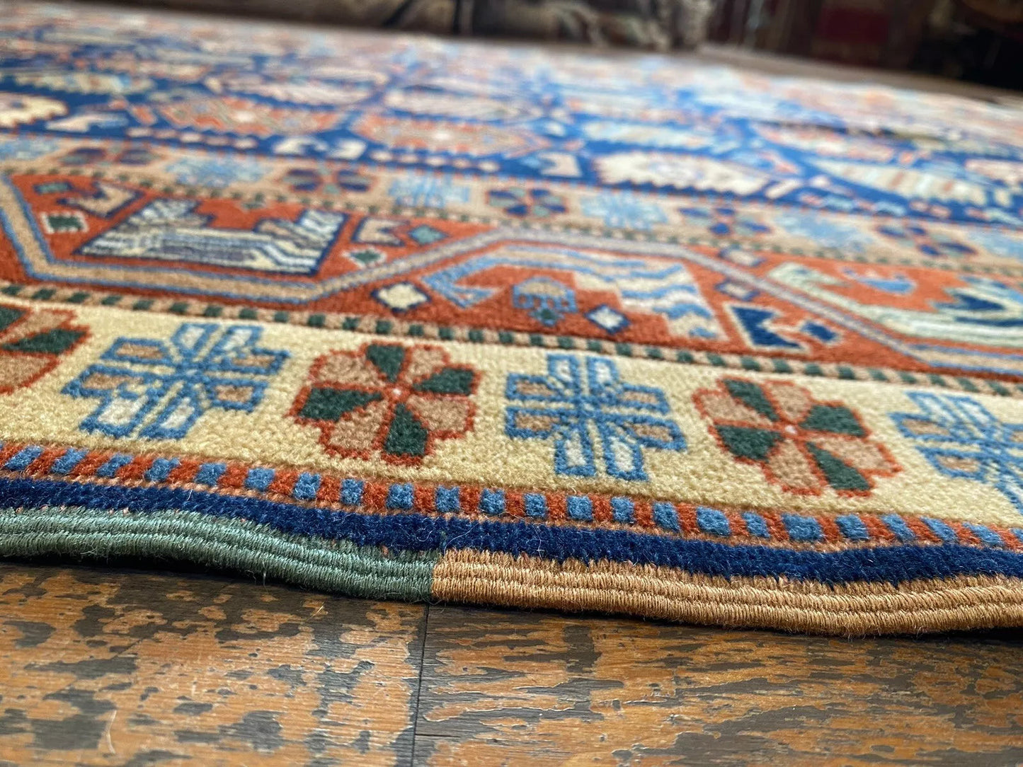 Handmade Exquisite Antique 1930-1940s Natural Dye Wool Pile Armenian Rug 4x6ft Cappadocia Rug Collection