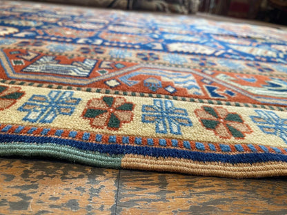 Handmade Exquisite Antique 1930-1940s Natural Dye Wool Pile Armenian Rug 4x6ft Cappadocia Rug Collection