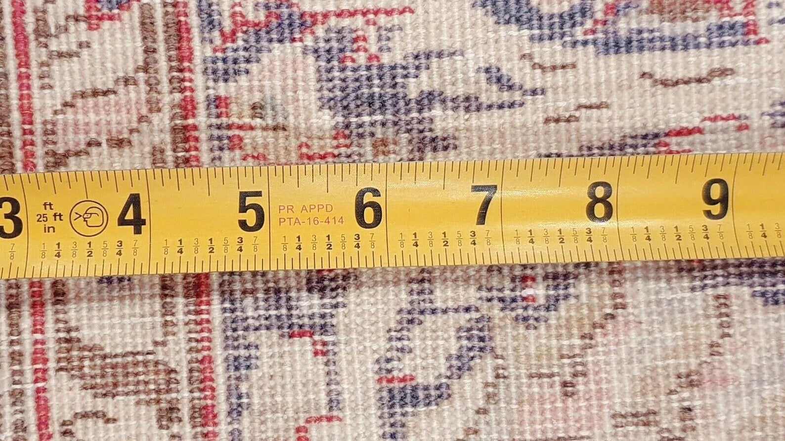 Antique 1940-1950's Distressed Wool Pile Old Pink Color Oushak Area Rug 9x12ft