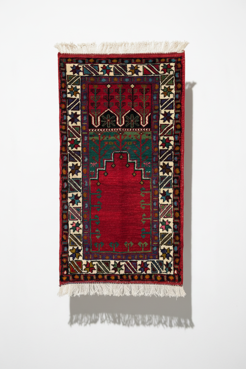 Soft Wool Turkish Handmade Rug - Asılı