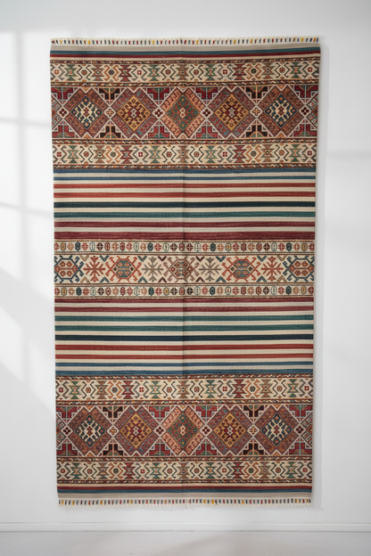 Stripe Pattern Luxury Carpet - Asılı Görsel