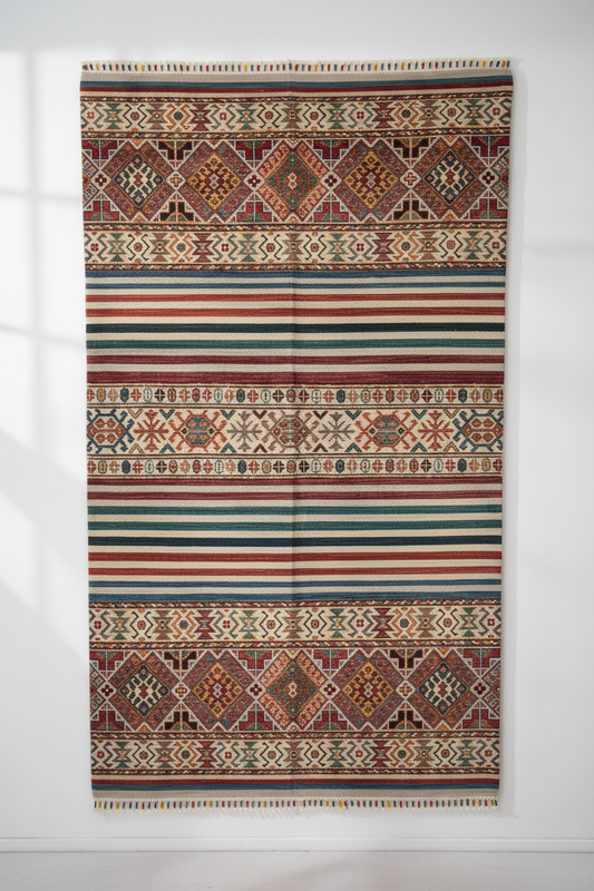 Stripe Pattern Luxury Carpet - Asılı Görsel