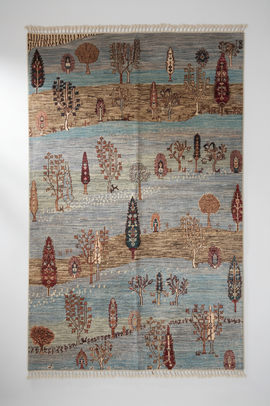 Tree of Life Carpet on White Background