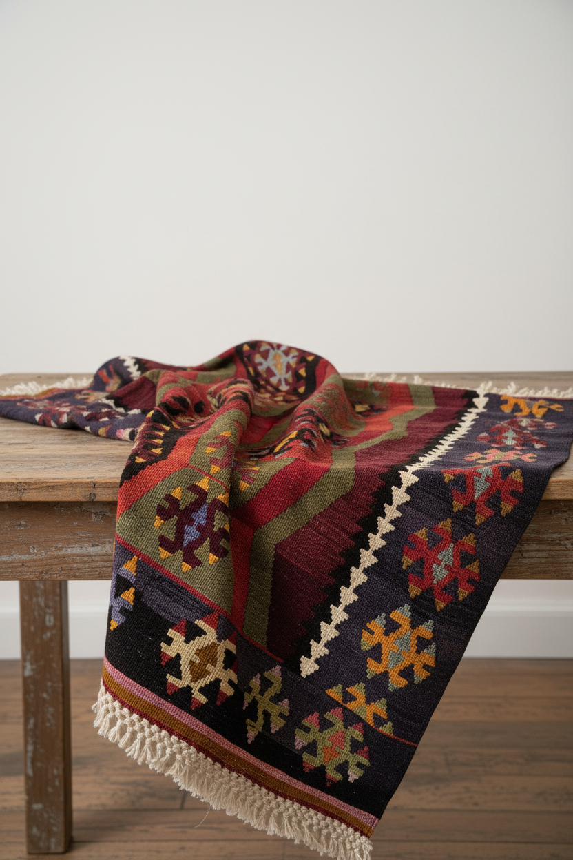 Tribal Kilim - Masada Büklümlü
