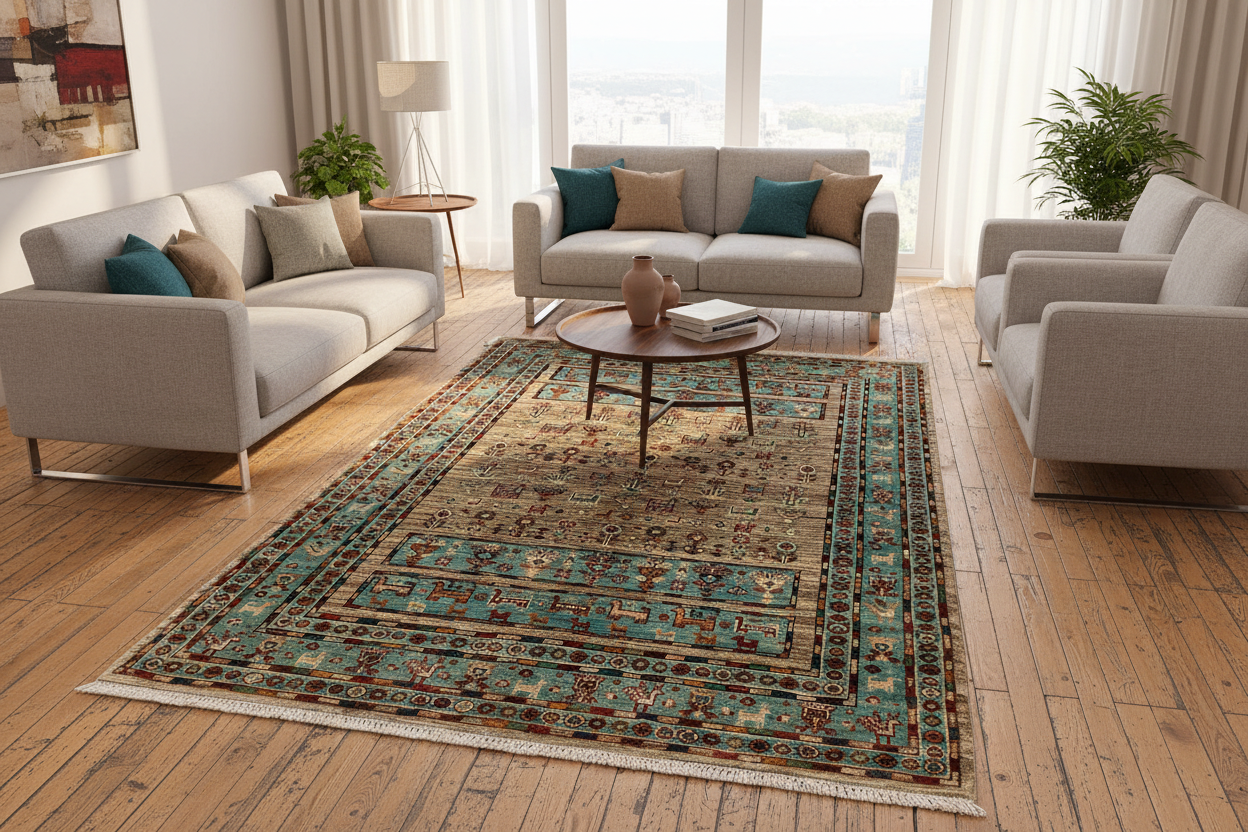 Turkish Carpet in Living Room
