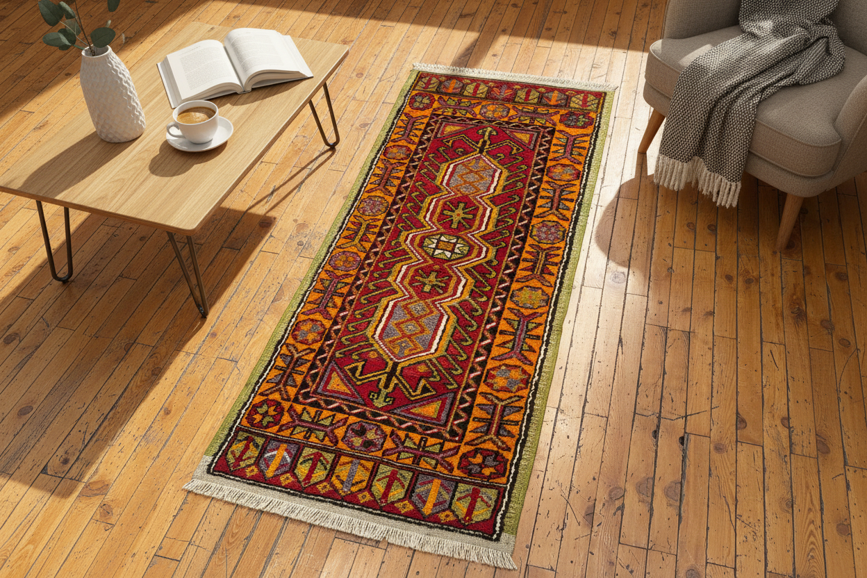 Turkish Carpet top angle view
