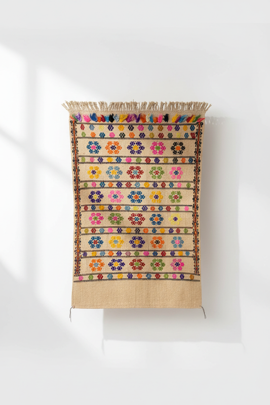 Turkish Handmade Cicim with white shadow