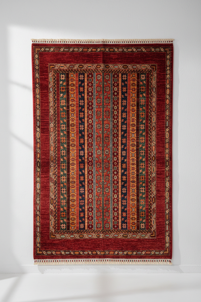 Turkish Zara Rug - White Background Display