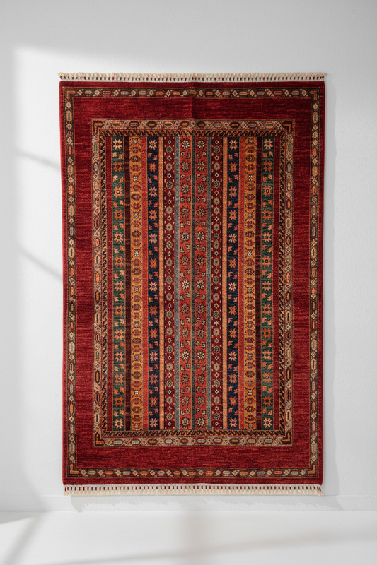 Turkish Zara Rug - White Background Display