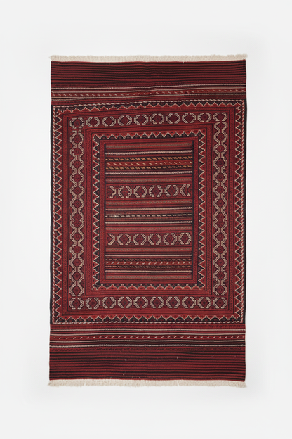 Turkoman Kilim Rug – Studio White Background