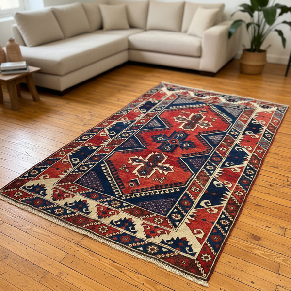 Vintage Dösemealtı Rug - modern ortam