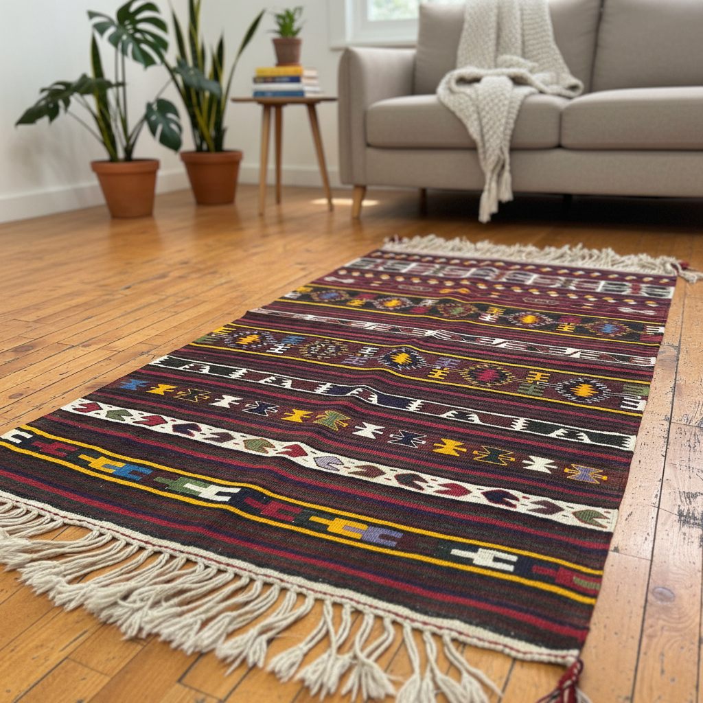 Vintage Kilim Runner - cozy ortam